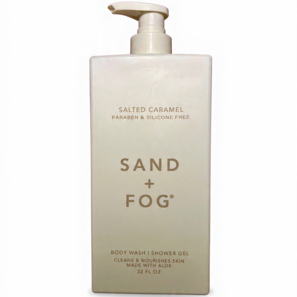 New! SAND + FOG Salted Caramel Body Wash Shower Gel 32 fl oz